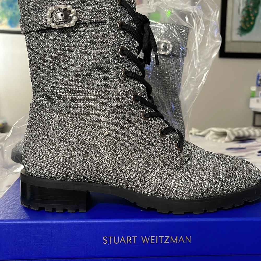 Stuart Weitzman, Dazzle Bootie, women’s size 9